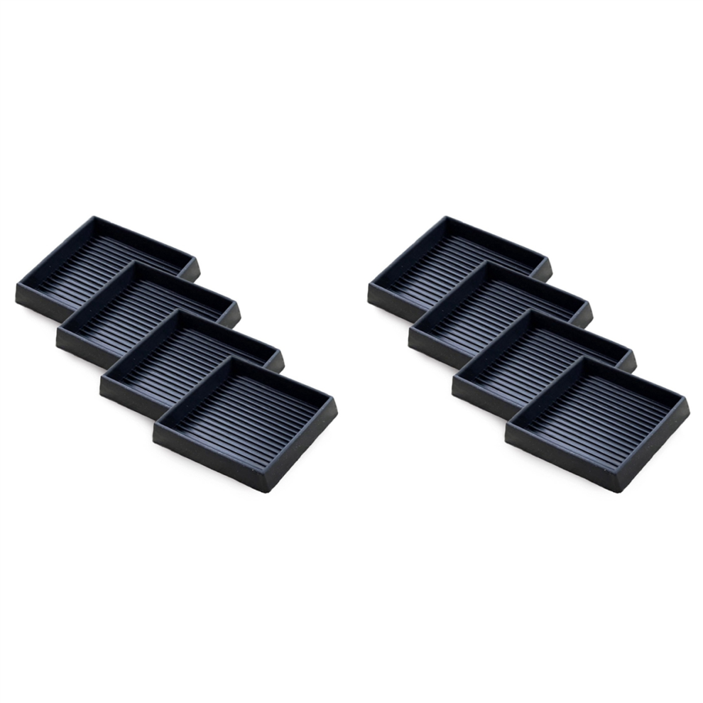 4Pcs Furniture Pads- 4X4in Anti Skid Caster Cups, Leg Coasters 4712664196772
