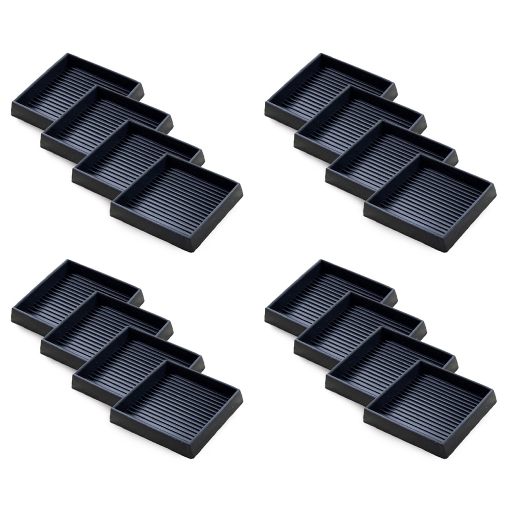 4Pcs Furniture Pads- 2x2In Anti Skid Caster Cups, Leg Coasters-image-OPC-PJ55PGQ-NEW