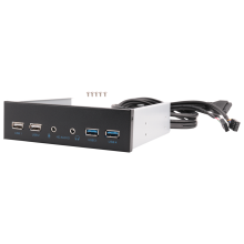 Case per PC desktop da 5,25 pollici con hub USB sul pannello frontale interno, 2 porte