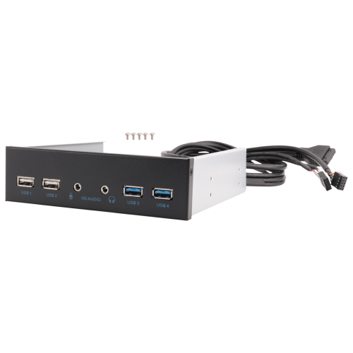 Hub USB para painel frontal interno de gabinete de PC de 5,25 polegadas - 2 portas