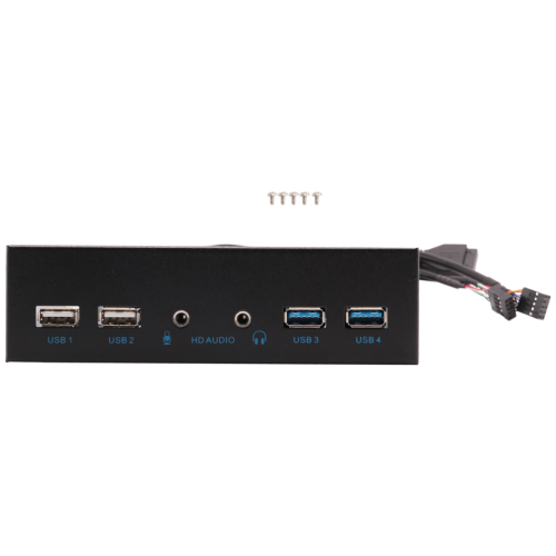 Hub USB para painel frontal interno de gabinete de PC de 5,25 polegadas - 2 portas 2