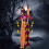 5.6 Ft Halloween Hanging Animated Talking & Shaking Scary Clown 3
