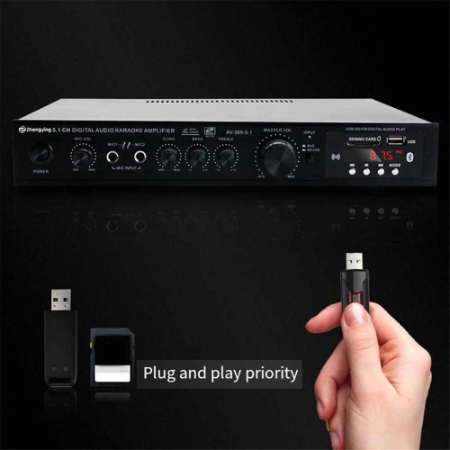 5.1 Channel HIFI Subwoofer High Power Bluetooth Amplifier UK Plug 1