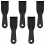 5 PCS Plastic Putty Knife, 2 Inch Flexible Plastic Paint Scraper Tool 1