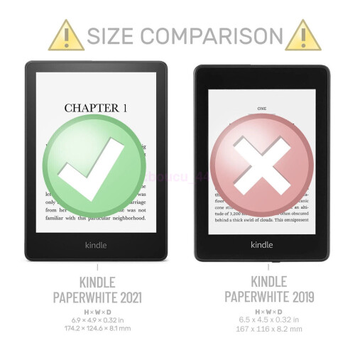 (Sakura) For Amazon Kindle Paperwhite 11th Gen 2021 6.8" Tablet Smart Leather Case Cover 2