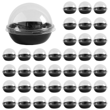 50 Pack Clear Plastic Mini Cupcake Container,for Mini Muffin Macaron