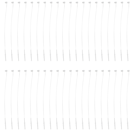 500 Pieces White Snap Lock Pins Loop Price Tag Fastener 5" 130mm