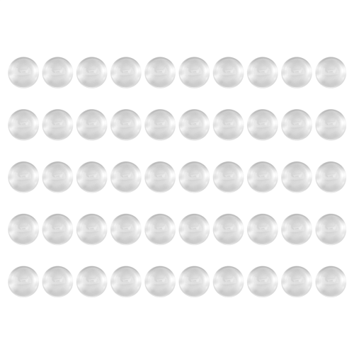 50pcs/lot 12mm Round Flat Back Clear Glass Cabochon High Quality