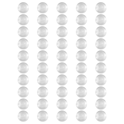 50pcs/lot 12mm Round Flat Back Clear Glass Cabochon High Quality 2