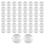 50pcs/lot 12mm Round Flat Back Clear Glass Cabochon High Quality 2