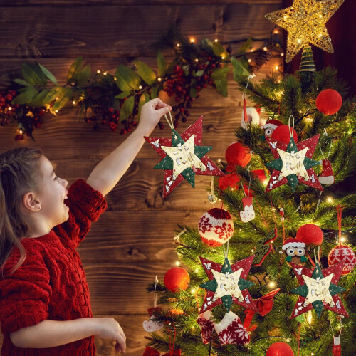 Star shape Patchwork templates for Christmas crafts 2