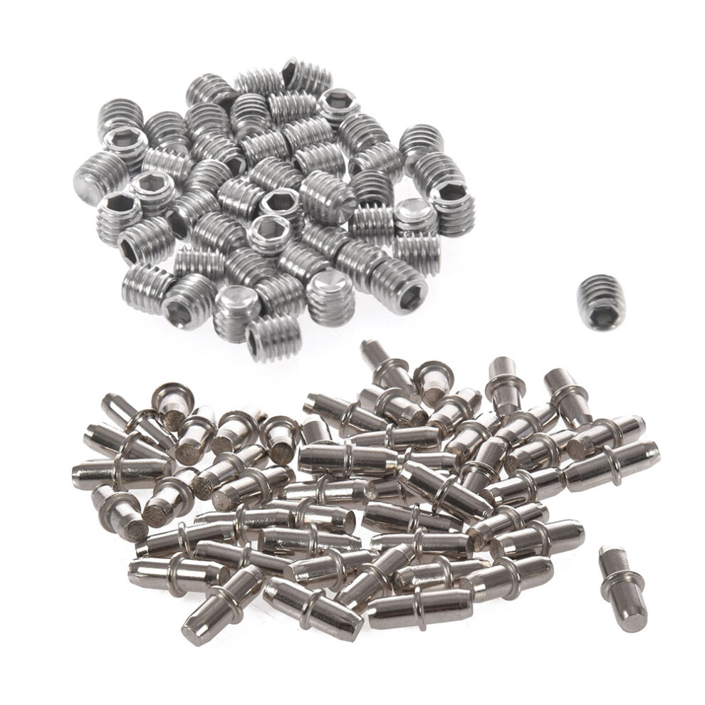 50Pcs M3x3mm Stainless Steel Hex Socket Set Cap Grub Screws Silver 4712664104852