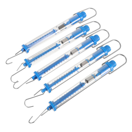 Scientific spring scales 5piece set Hanging tube spring scale Accurate ...