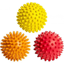 3 Pack Massage Balls for Foot, Back, Muscles - Soft To Firm Massager Roller Orb Set for Plantar Fasciitis, Trigger Point Therapy, Exercise, Yoga, Deep