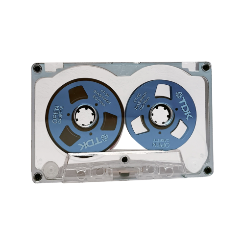 55 Minute Blank Tape Disk Double-Sided Metal Small Open Disk, D