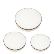3pcs Tambourine Hand Drums Wood Hand Drum Handheld Tambourine Percussion Instrument