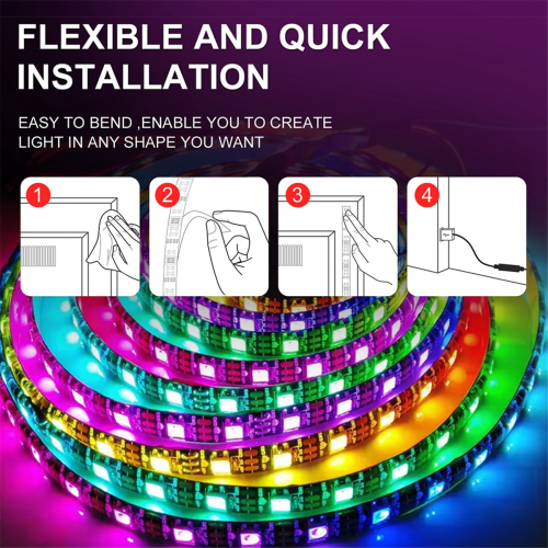 5M LED Lights Strips with Bluetooth LED RGB Light Strip 2