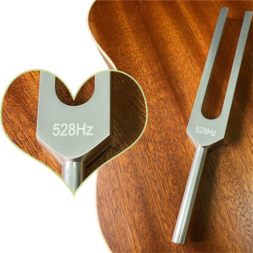 Diapasão de 528 Hz com caixa de ressonância e bolsa de armazenamento 1