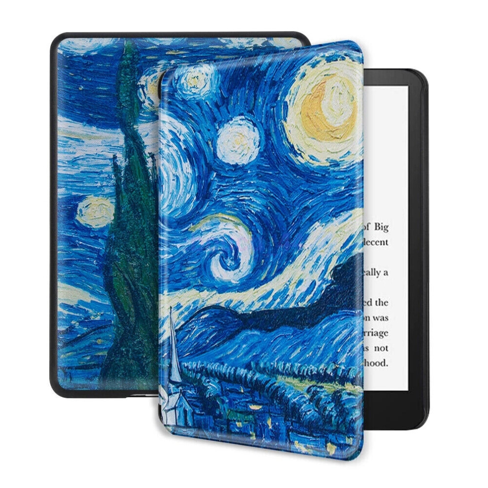 (The Starry Night - Van Gogh) For Amazon Kindle Paperwhite 11Th Gen 2021 6.8" Tablet Smart Leather Case Cover New 4069369076756