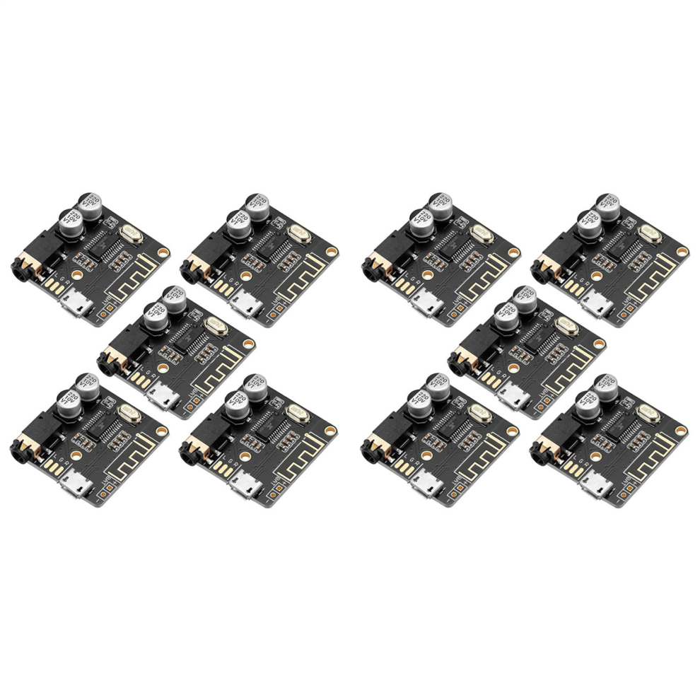 5Pcs Tooth Audio Receiver Board Bt 5.0 Stereo Audio Amplifier Blue 4712664107990
