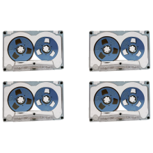 55 Minute Blank Tape Disk Double-Sided Metal Small Open Disk, D