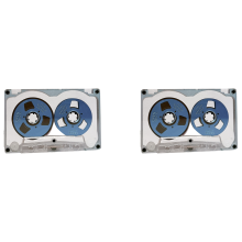 55 Minute Blank Tape Disk Double-Sided Metal Small Open Disk, D