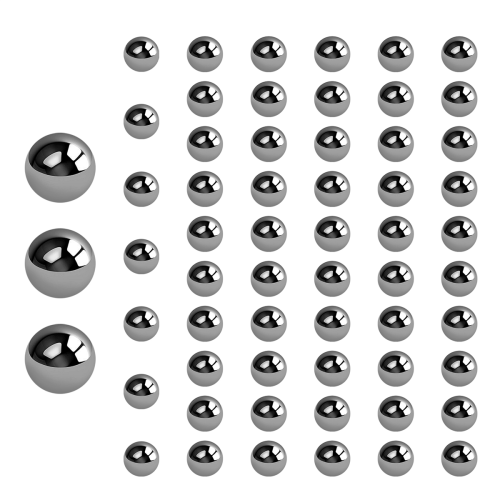 60 Pcs 4mm Dia Bicycle Steel Bearing Ball Replacement 2