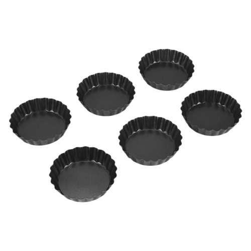 6 formas para tortas de ovo, mini formas para tortas de 3 polegadas com fundo removível 2