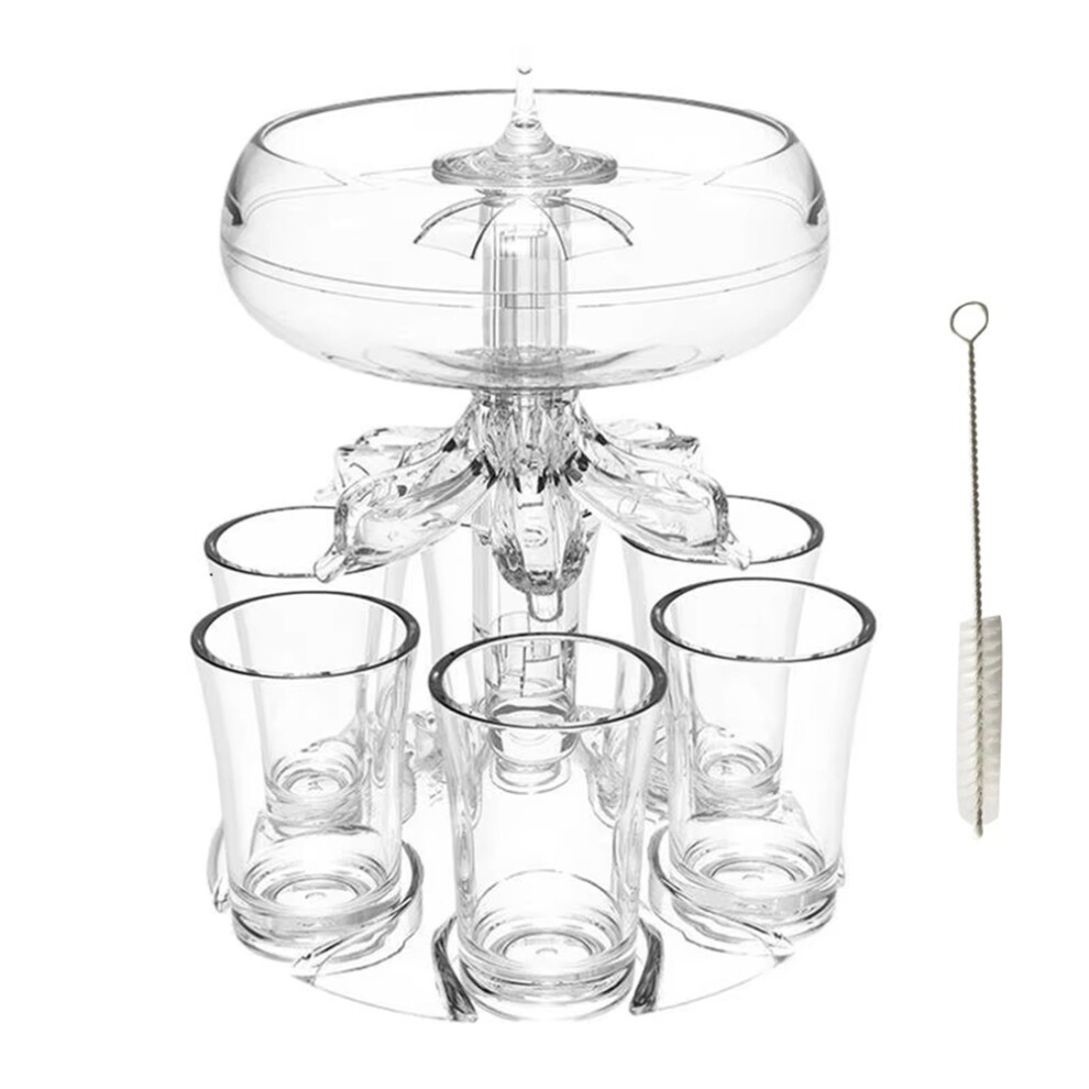 6 Shot Wine Liquor Dispenser Partys Drink Dispenser Station