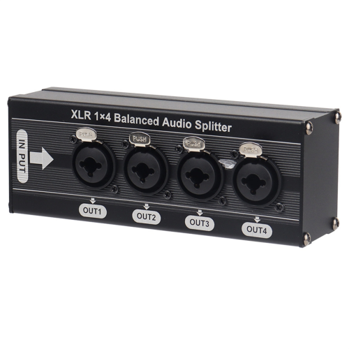 6.5TS Balanced XLR 1 in 4 Out Audio Distributor 2