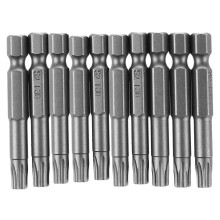 Chave de fenda magnética Torx de 6 mm com cabeça T30 e 50 mm de comprimento, 10 peças