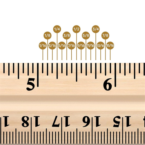 Pacote com 60 réguas de madeira de 12 polegadas (30 cm) para medição de madeira a granel 2