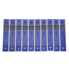 60 refis de lápis de carpinteiro sólidos de 2,8 mm para marcenaria (preto)