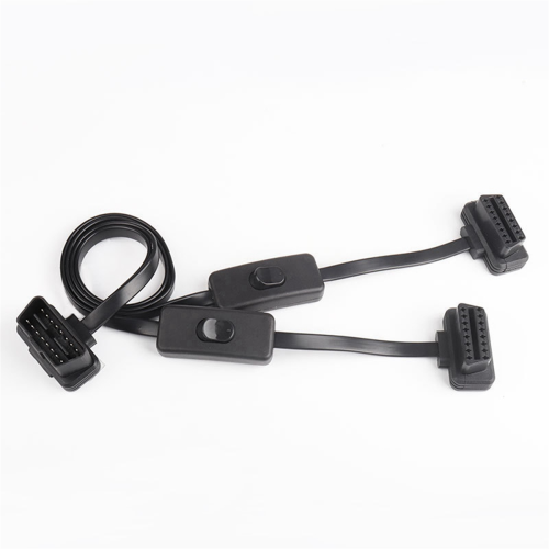 60CM Long OBD2 16Pin with Switch Extension Cable Wire Convert Plug 2