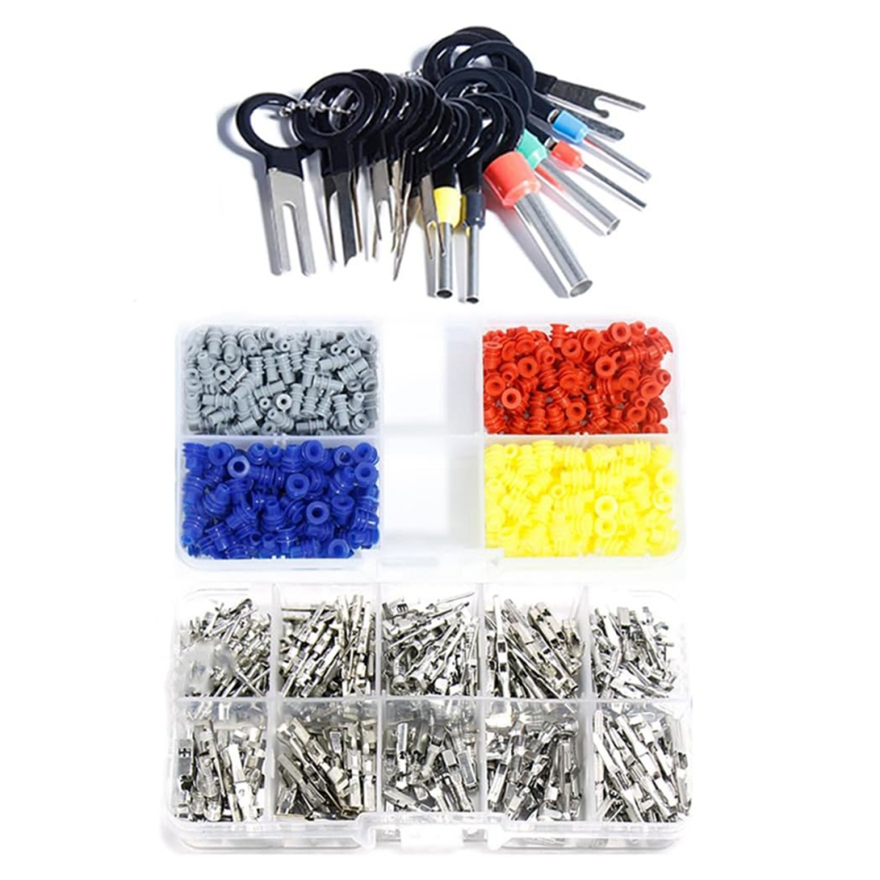 690Pcs Connector Pins Crimped Terminal Automotive Car Kit 4712664121903