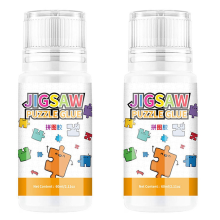 60ML Jigsaw Glue with Sponge Head, Non-&Quick Dry Puzzle Sealer