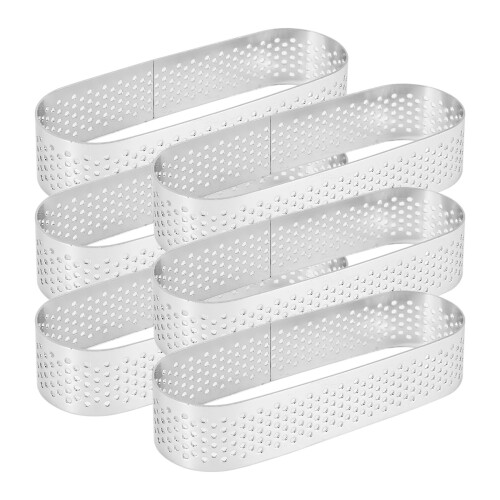 Forma oval para bolo quiche, torta de frutas e mousse francesa com 6 peças 1