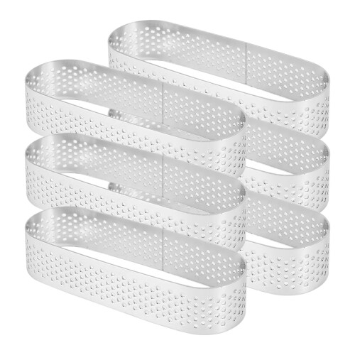 Forma oval para bolo quiche, torta de frutas e mousse francesa com 6 peças 2