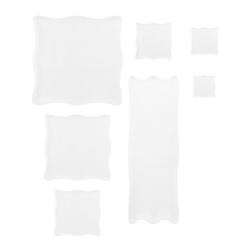 7 Pieces Clear Stamp Blocks, Acrylic Stamping Blocks Tools Set 2