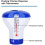 Floating Chrome Bromine Chemical Dispenser Pool Thermometer with Tablet Holder 2