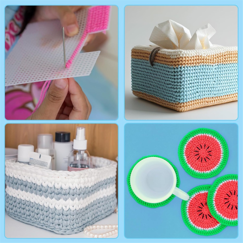 7 Count Plastic Mesh Canvas Sheets 2