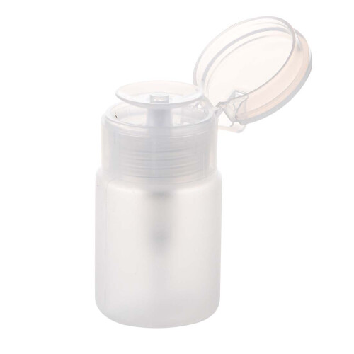 70ml Nail Art Makeup Polish Plastic Pump Dispenser Bottle Remover 2