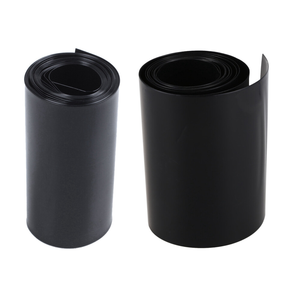 70Mm/44Mm Pvc Heat Shrink Tubing Wrap Black 2M For 18650 Battery 4712664127325