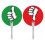 (White edge model) Classroom Voting Paddles - 10 Pcs Thumb Up/Down, Yes/No, True/False, Auction Paddles 4