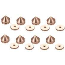8 Set Speaker Stand Feet Foot Pad Spikes Cone Floor Foot Nail Gold