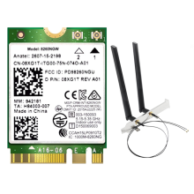 Placa WiFi 8260 8260NGW + Antena Externa Dual-Band 2.4G/5Ghz 867M