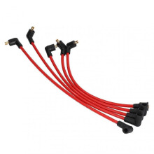 8mm Red Silicone HT Ignition Leads Spark Plug Wires Cables - 5 Pcs for MGB 1800cc Models