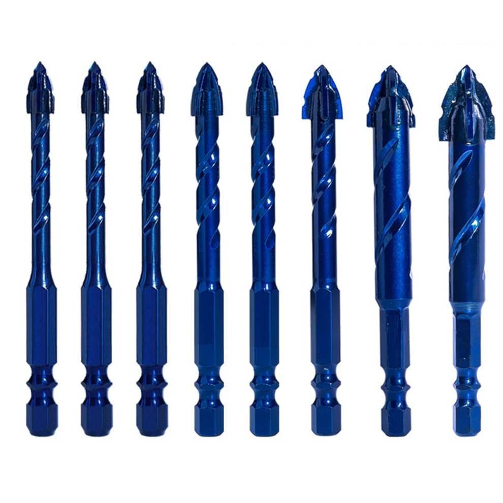 8Pcs Four-Edged Serrated Eccentric Drill Bit 6/8/10/12/14Mm 4712664115346