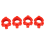 8PCS Dumbbell Nut, Collars for Barbells Training Accessories 2