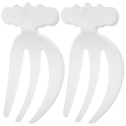 2pcs Salad Server Plastic Reusable Salad Claws Mixing Salad Claws for Restaurant P20250110251